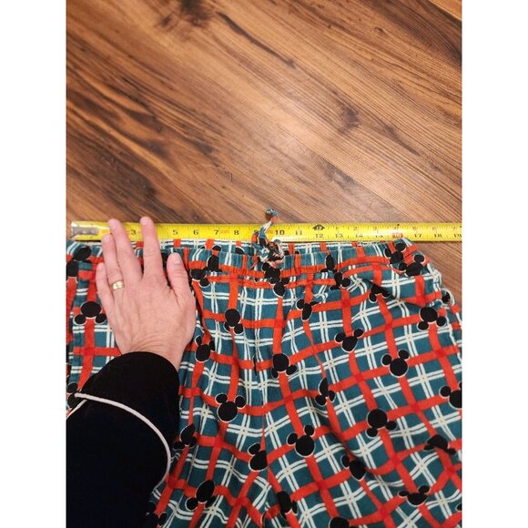 Hanna Andersson + Disney Santa Mickey Mouse Pajamas Mens L Long John Flannel - Picture 12 of 15